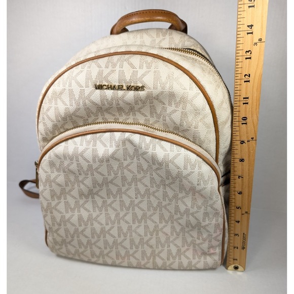 Michael Kors Backpack READ Signature‎ Leather White Cream Beige main image 16